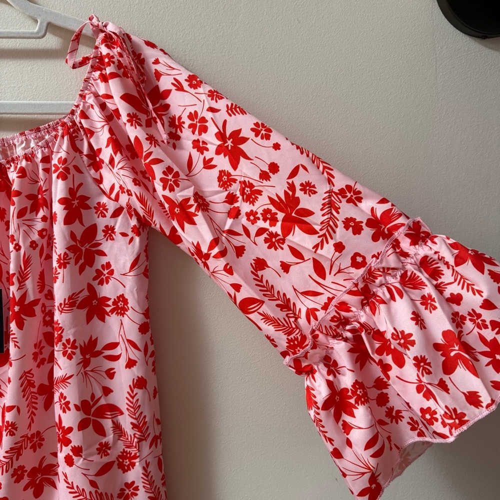 Parisian Tall NWT Off Shoulder Floral Mini Dress - Picture 11 of 12